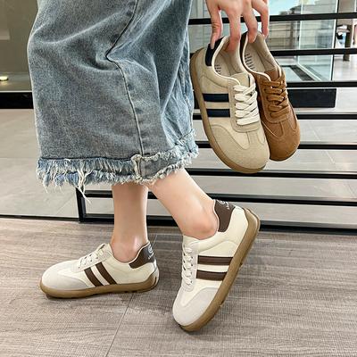 Popular Forrest Gump Shoes Women's Casual Niche Board Shoes 2025 New Spring Platform Versatile Retro German Training Shoes Women
