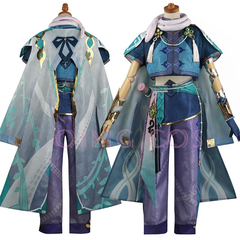 Genshin Impact Baizhu Disfraz Cosplay Adulto Uniforme de Carnaval Halloween Fiesta Anime Disfraces de Mascarada Mujer Juego