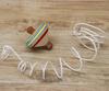 Mini Mini Traditional Japanese Wooden Folk Spinning Tops, Set of 10, for Commercial Use