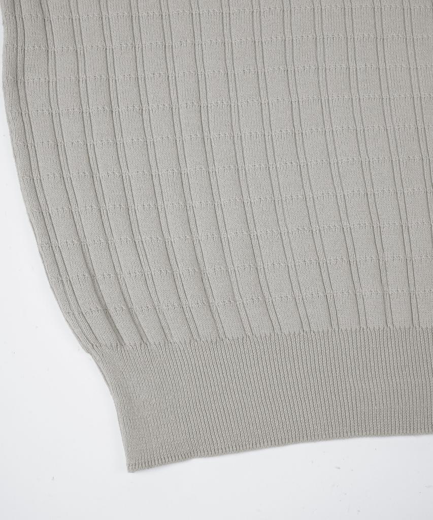 BIRBANTE Washable Cotton Square Round Knit - Ivory