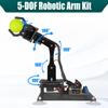 Adeept Robot Arm DIY Robot Kit for STEM Education and OLED Robot Kit for Teens and Arduino IDE Compatible 5-DOF Kit, Learning, Display, Electronics,