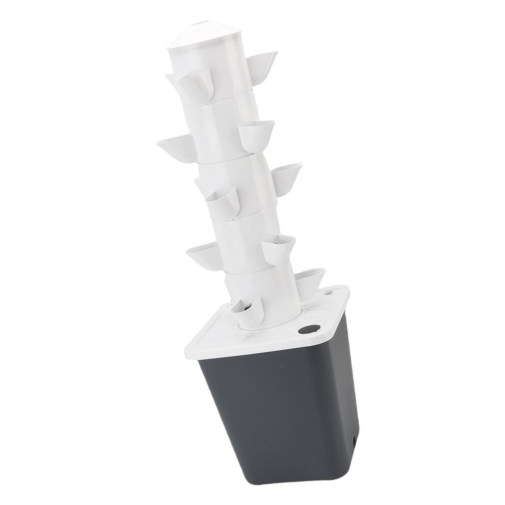 Torre Idroponica Verticale 15 Fori 10L Acqua Torre di Piantagione Verticale Salvaspazio per Casa Scuola