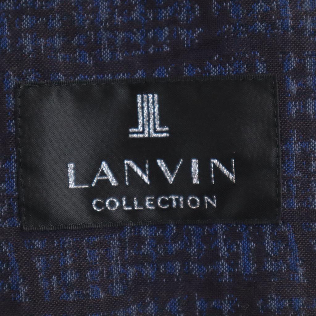 LANVIN LA COLLECTION Made in Japan Leinenmischung Karomuster Jacke 48 Herren Gebraucht