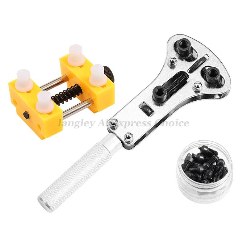 Watch Repair Tool Waterproof Screw Adjustable 3 Claws Back Case Opener Wrench Remover Watch Battery Press Closer Remover Wrench