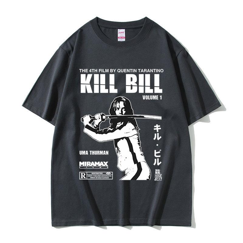Slavný režisér Quentin Tarantino Film Kill Bill Tričko Pánské Dámské Letní O-výstřih Vintage Trička Pánská Ležérní Bavlněná Trička