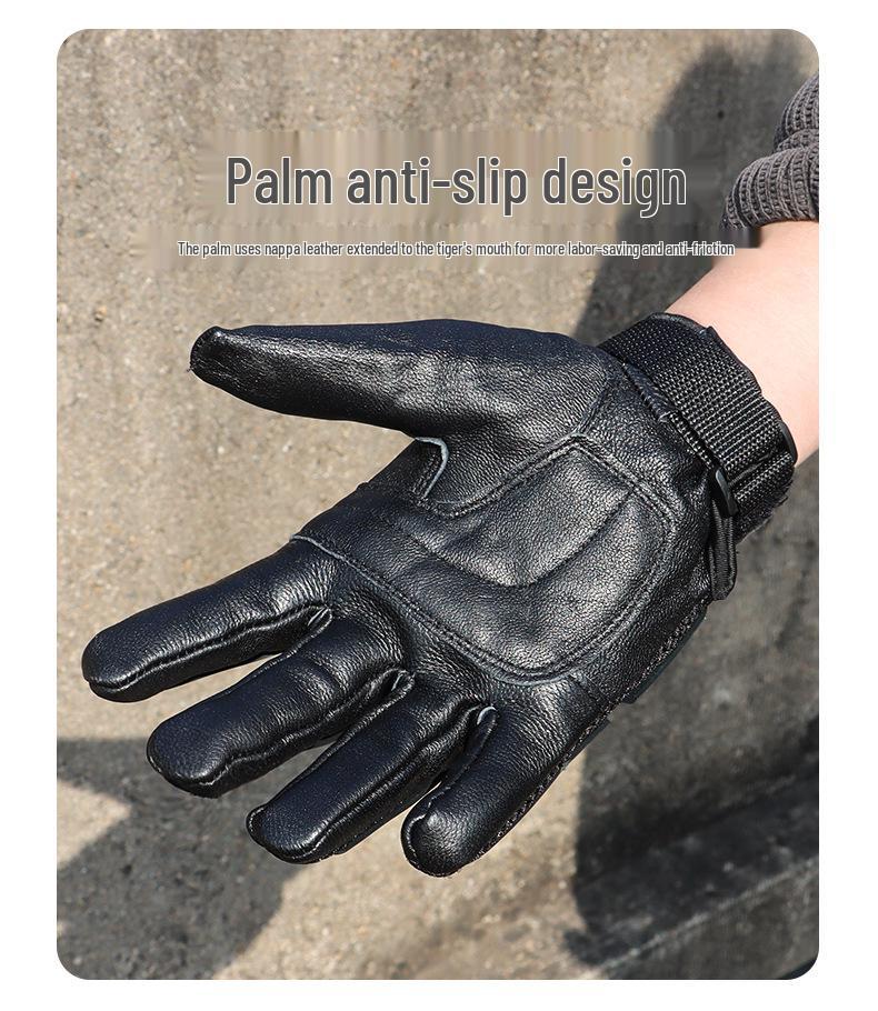 King Kong Deformable Black Motorcycle Gloves - Breathable, Full-Finger Protective Riding Gear for Adults