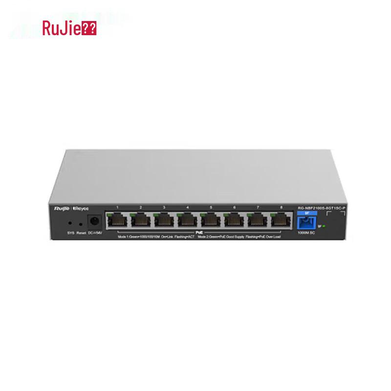 

Ruijie RG-NBF2100S-8GT1SC-P L2 Managed PoE Access Switch/ONU