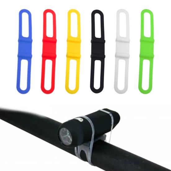 3Pcs Bicycle Light Rubber Band Fine Workmanship Flexibility Heavy-duty Multifunctional  Bicycle Silicone Band for Bike