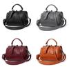 Yellow Retro Style Large Pu Shoulder Bag For Women 2023 New Winter Fashion Handbag