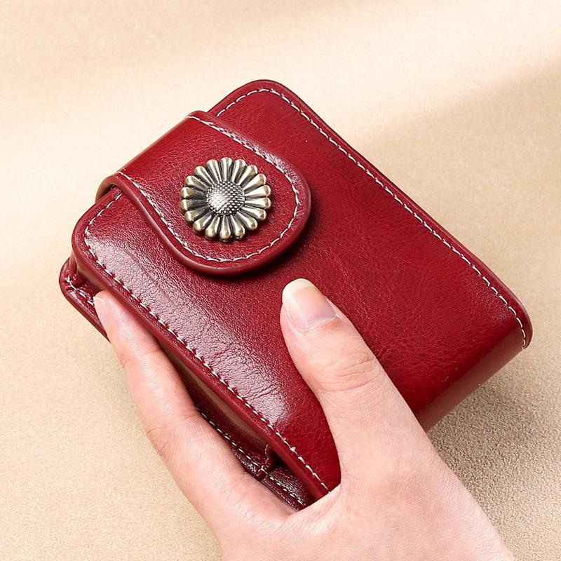Mini Makeup Bag Portable Lipstick Cosmetic Bag with Button Lipstick Packet Women's Cosmetics Lipsticks Storage Pouch with Mirror