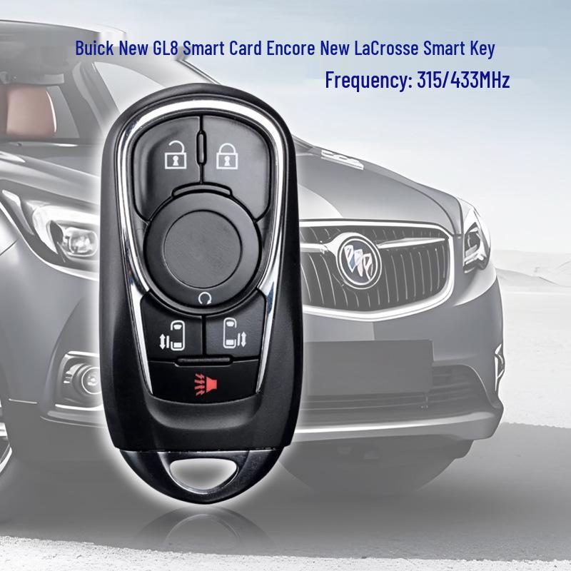 Compatible with Buick 3, 4, 5-Button Smart Key Remote Control 433 MHz ID46 Chip HYQ4EA 4 button - Sedan key, Start button, Horn button