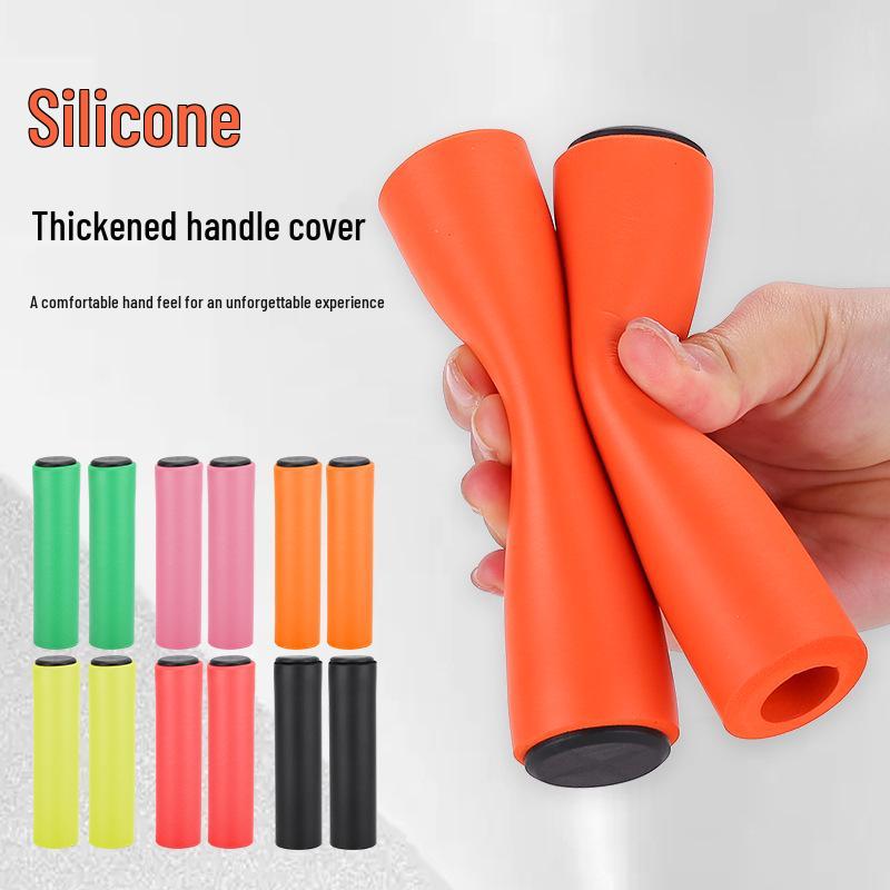 New Soft Silicone Handlebar Grips for Mountain Bikes