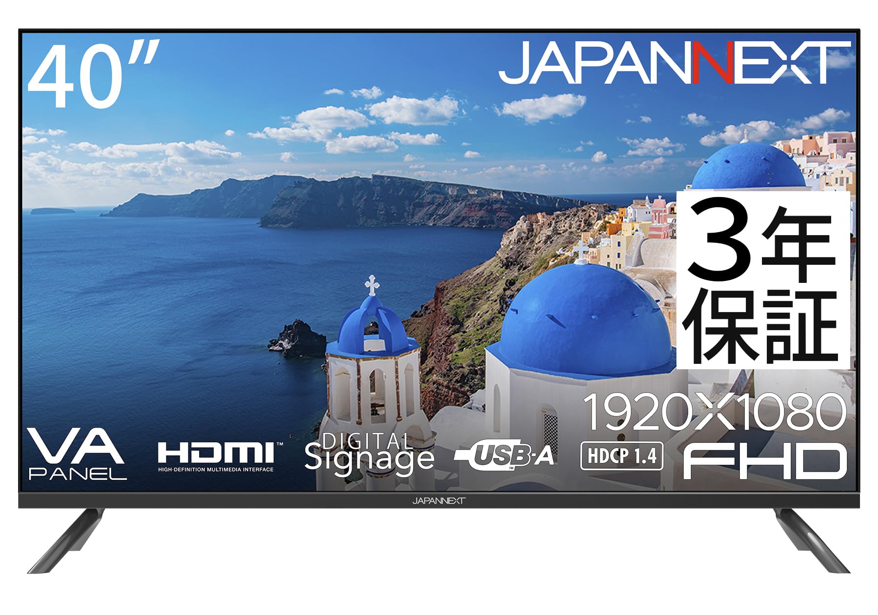 

[3-year warranty model] JAPANNEXT 40-inch VA panel large full HD LCD monitor JN-V40TFHD-U-H2 HDMI audiovideo input terminal coaxial terminal USB