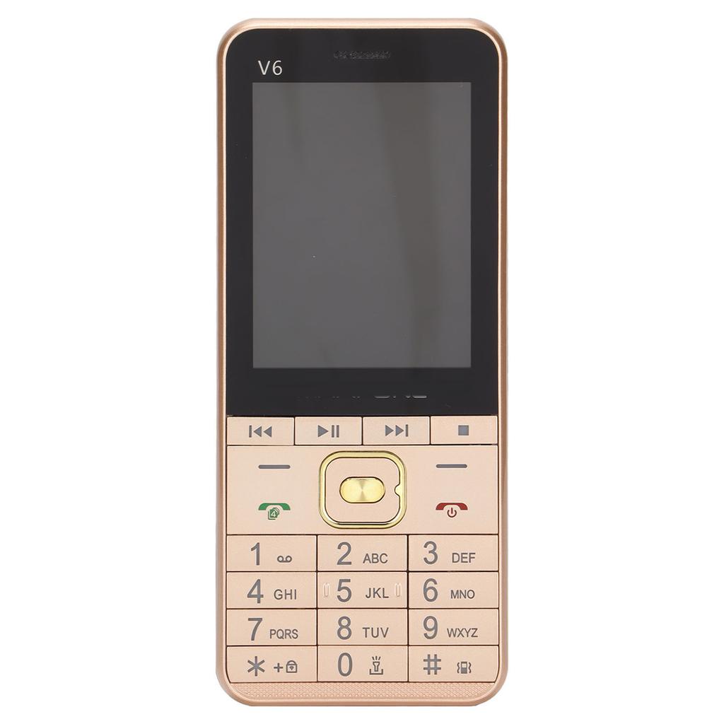 V6 2G Unlocked Button Senior Cell Phone 2.8in HD Screen Four Cards Four Standbys Cellphone for