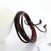 Color Woven Leather Trend Bracelet, Simple Style Men And Women Couple Bracelet, Personalized Versatile Student Hand Rope