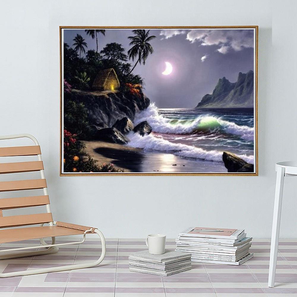 Daimond Painting Landscape 5D Diamond Mosaic Cross Stitch Kits EmbroideryDiamond Painting Full Drill Round