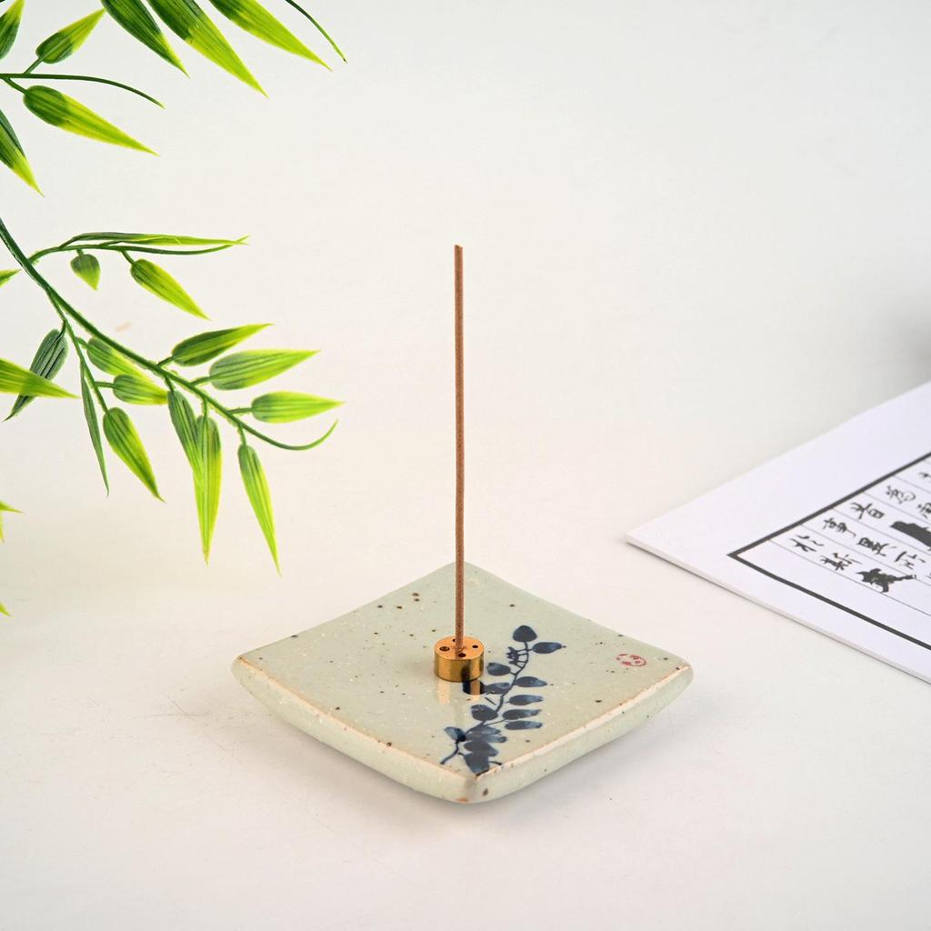 Zen Style Antique Sandalwood Incense Holder for Indoor Use