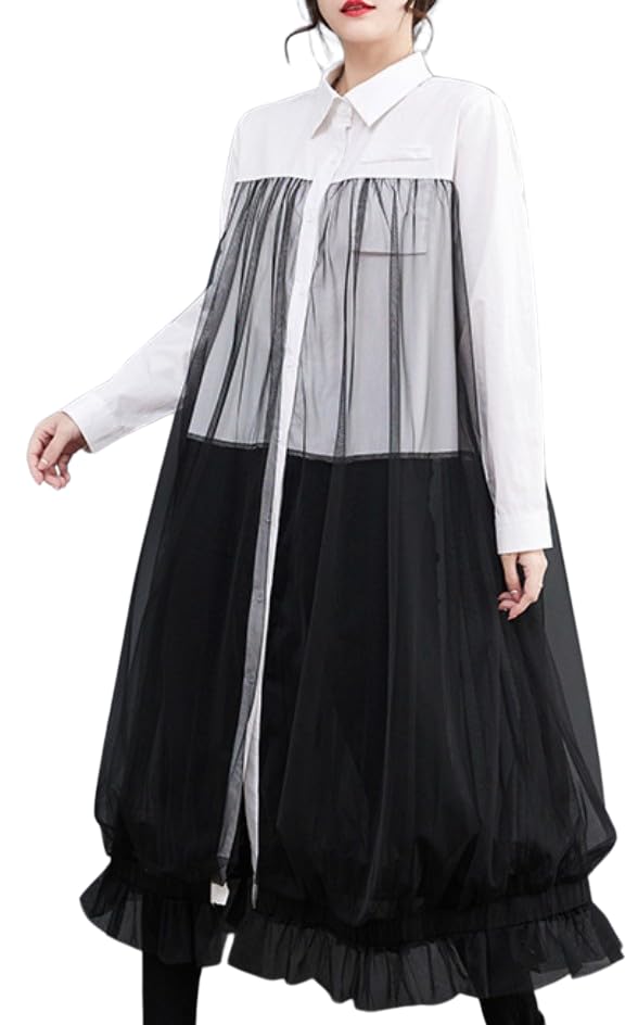 

Mode Long Long Shirt Balloon [Lady Lazy] Платье, Рукав, Косплей, Воротник, Платье, (белый) белый