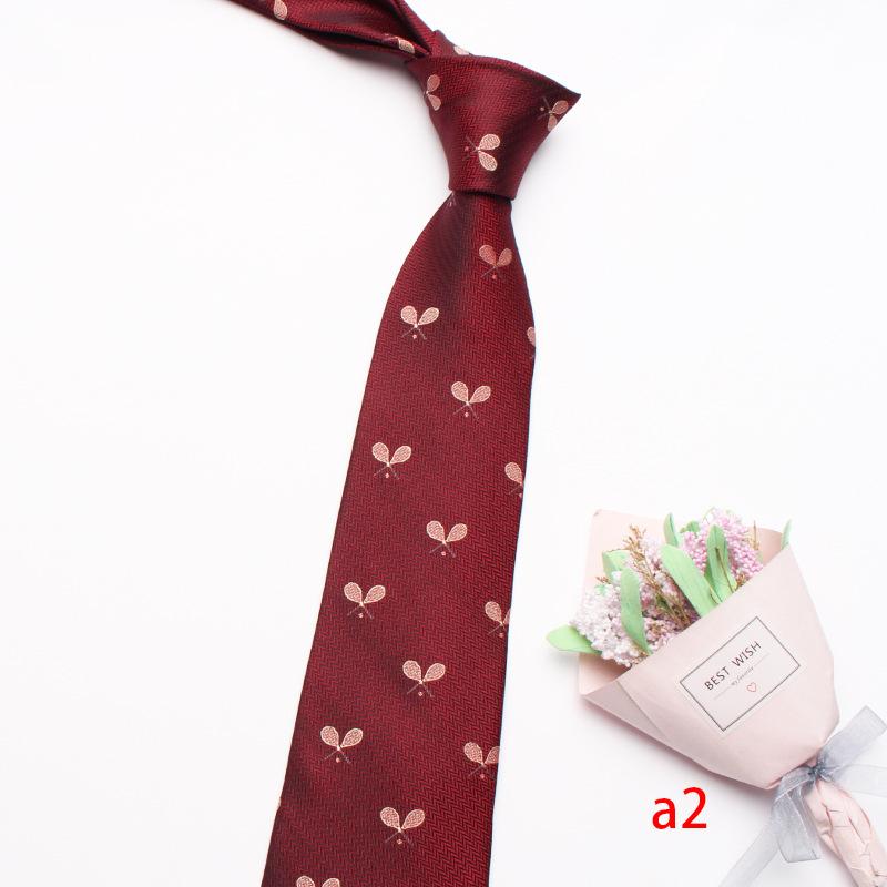 Business Dress Suit Tie Men'S Polyester Red Wedding Tie