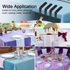 4 Pieces Tablecloth Clips, Tablecloth Holders, Stainless Steel Table Cover Clamps, Suitable for Parties, Picnics, Restaurants & Weddings (Black)
