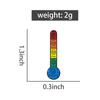Stemming Gevoelens Thermometer Emaille Speldjes Emotionele Expressie Broches Revers Speldjes Regenboog Kleuren Sieraden Cadeau voor Vrienden