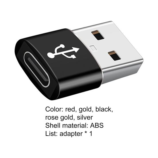 OTG Adapter Mini Portable USB To High Speed Type-C Charging Data Converter