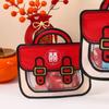 10pcs Cute Wedding Zipper Bag Plastic Candy Bag School Bags Shape Gift Bag  Holiday Party Decor