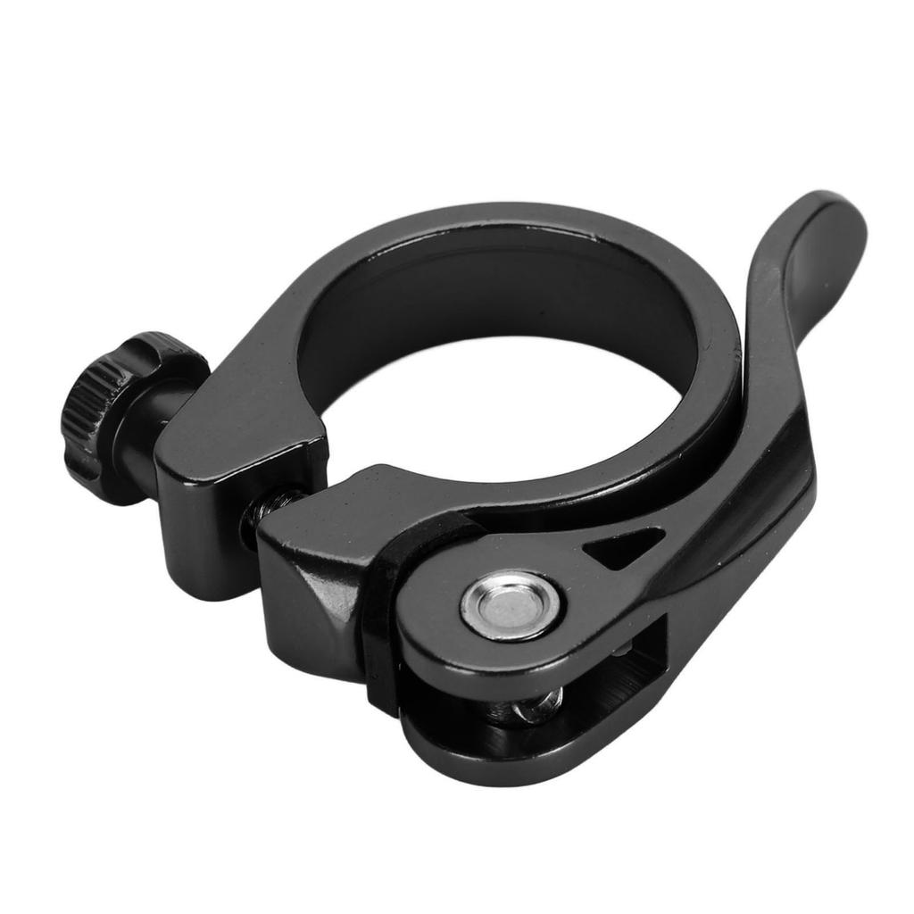 Bike Seatpost Clamp Professional 34.9mm Aluminum Alloy Lightweight High Strength CNC Machined Quick Release   Seatpost Clamp