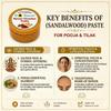Go Natural Chandan Teeka | Natürliche und Kräuter-Sandelholzpaste für Holi, Feste, Rituale und Feiern | 100g Packung