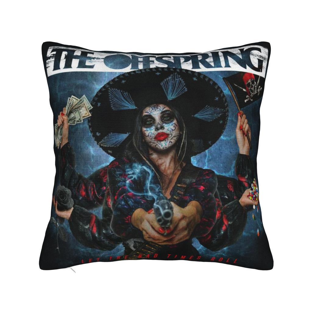 O-Offsprings rock Metal Band Printing Pillowcase Cushion Cover Pillow Covers Y2K Sofa Decoration Zipper Multi Size