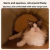Enclosed Thermostat Heated Cat House Winter Warm Kitty Shelter Electric Heating Pet Pad Energy Efficient Velvet Pet Warmer