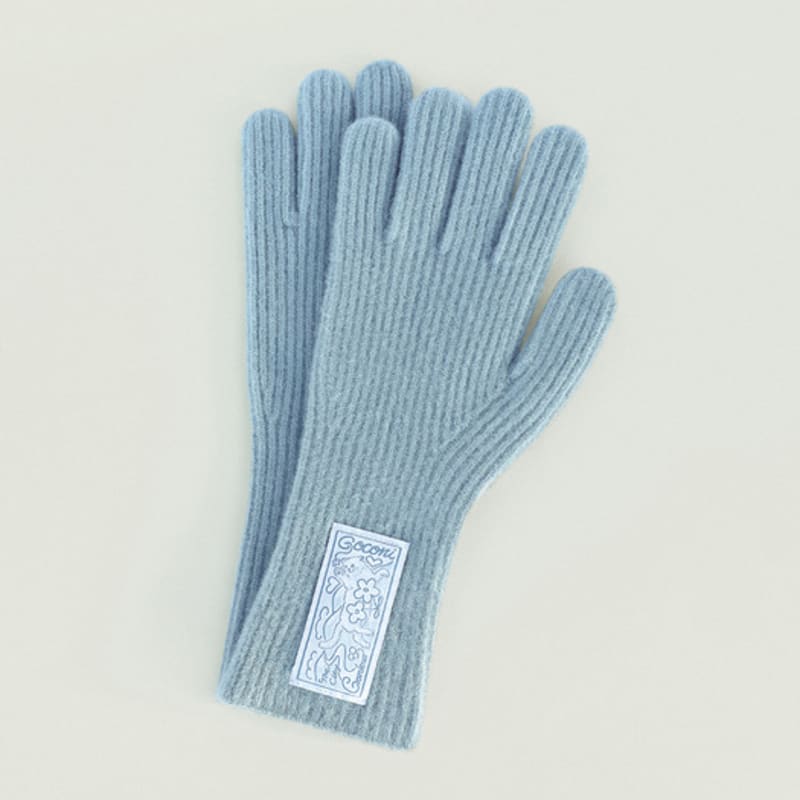 GOCORI KITTEN FINGER HOLE GLOVES - INDIE BLUE