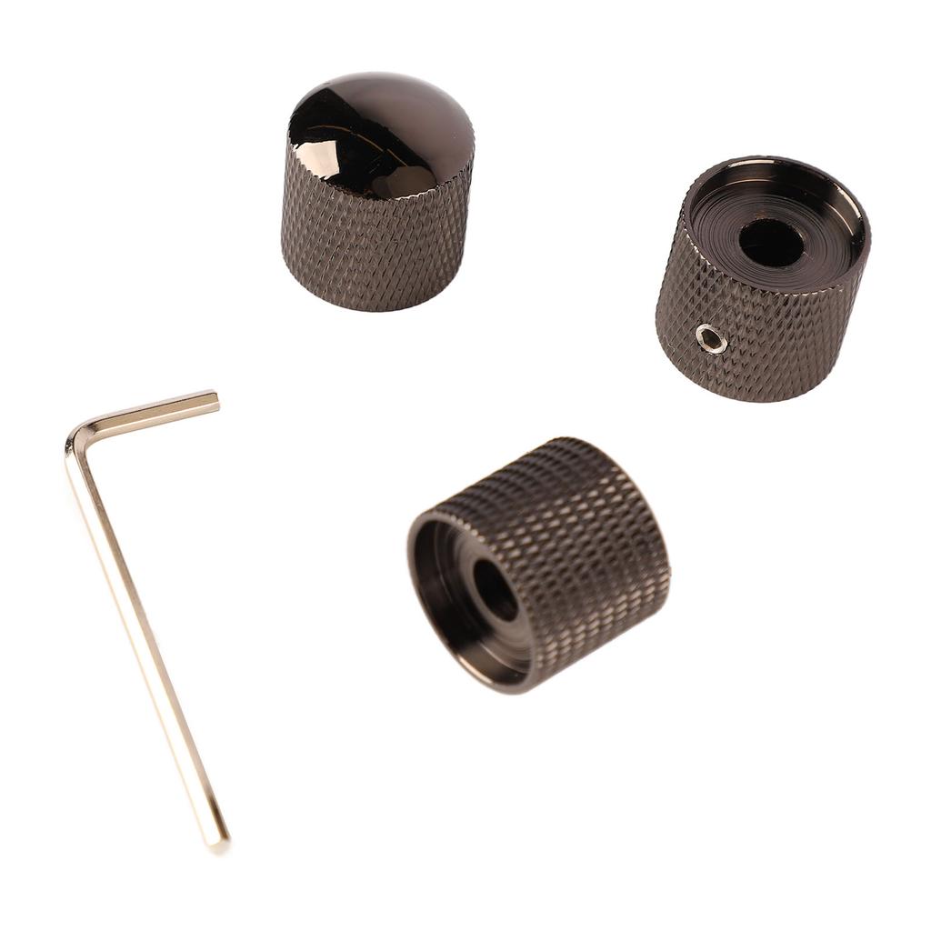 3 Stück Gitarre Dual Stacked Knöpfe Tonregler Metallknopf Ersatz für E-Gitarre Bass GD107