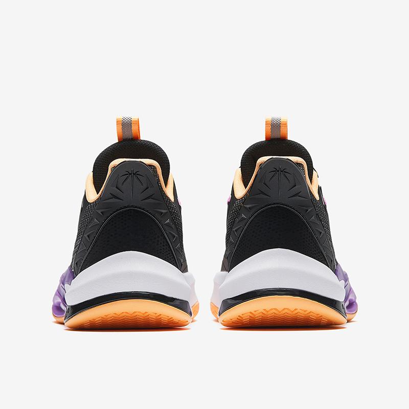Anta Kids Qingkuang Professional Basketball Shoes Men Sneakers Black Cabbage-Purple 312511112-3
