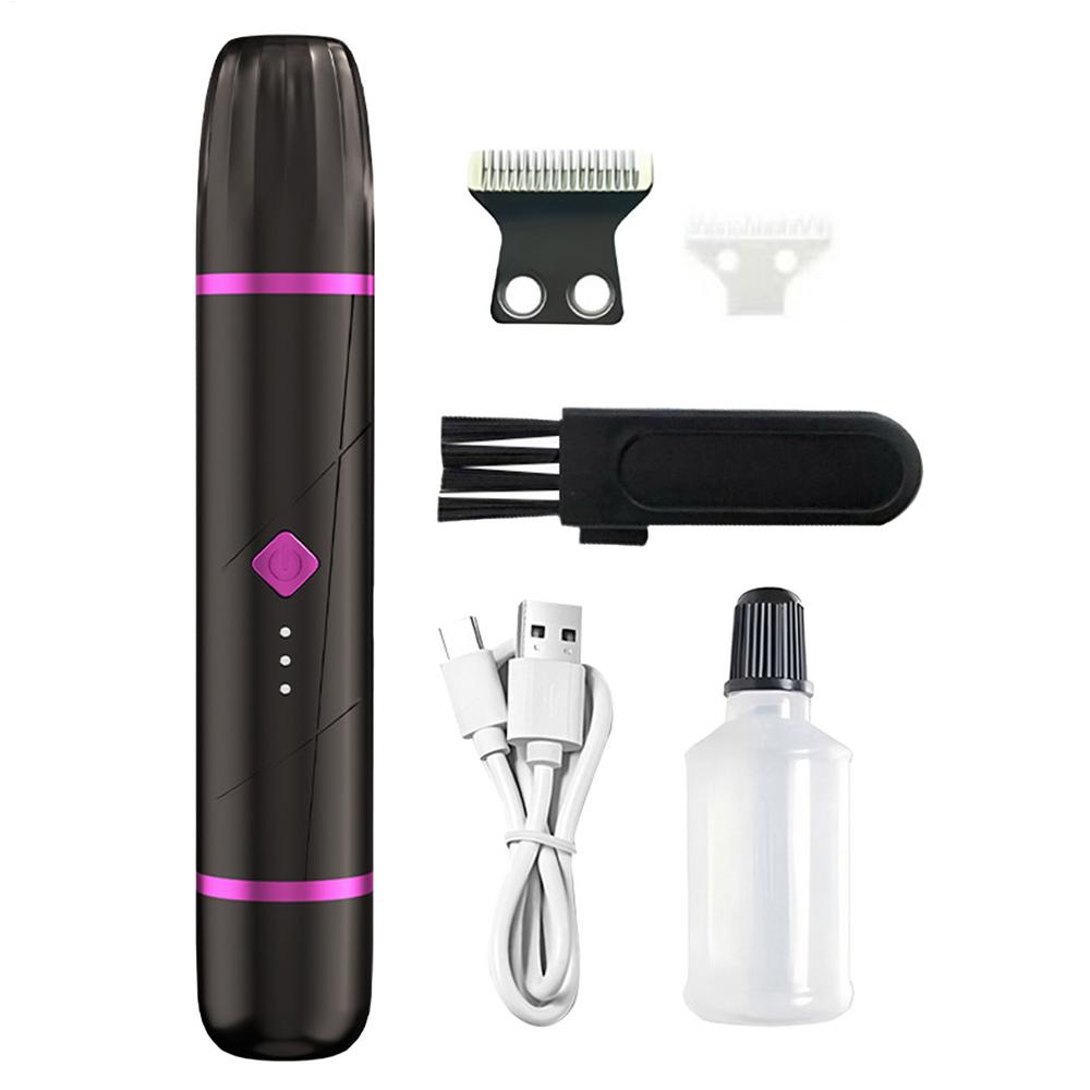 

Триммер для шерсти лап для собак, бритва для шерсти, триммер для груминга, многофункциональный электрический гриндер для ногтей, точный тихий набор для груминга чёрный