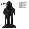Environmentally Safe Decor 3D Printed Grim Reaper Statue Decor, Halloween Desk Figurine, Cute & Spooky Office Decoration Ideas Ornament,