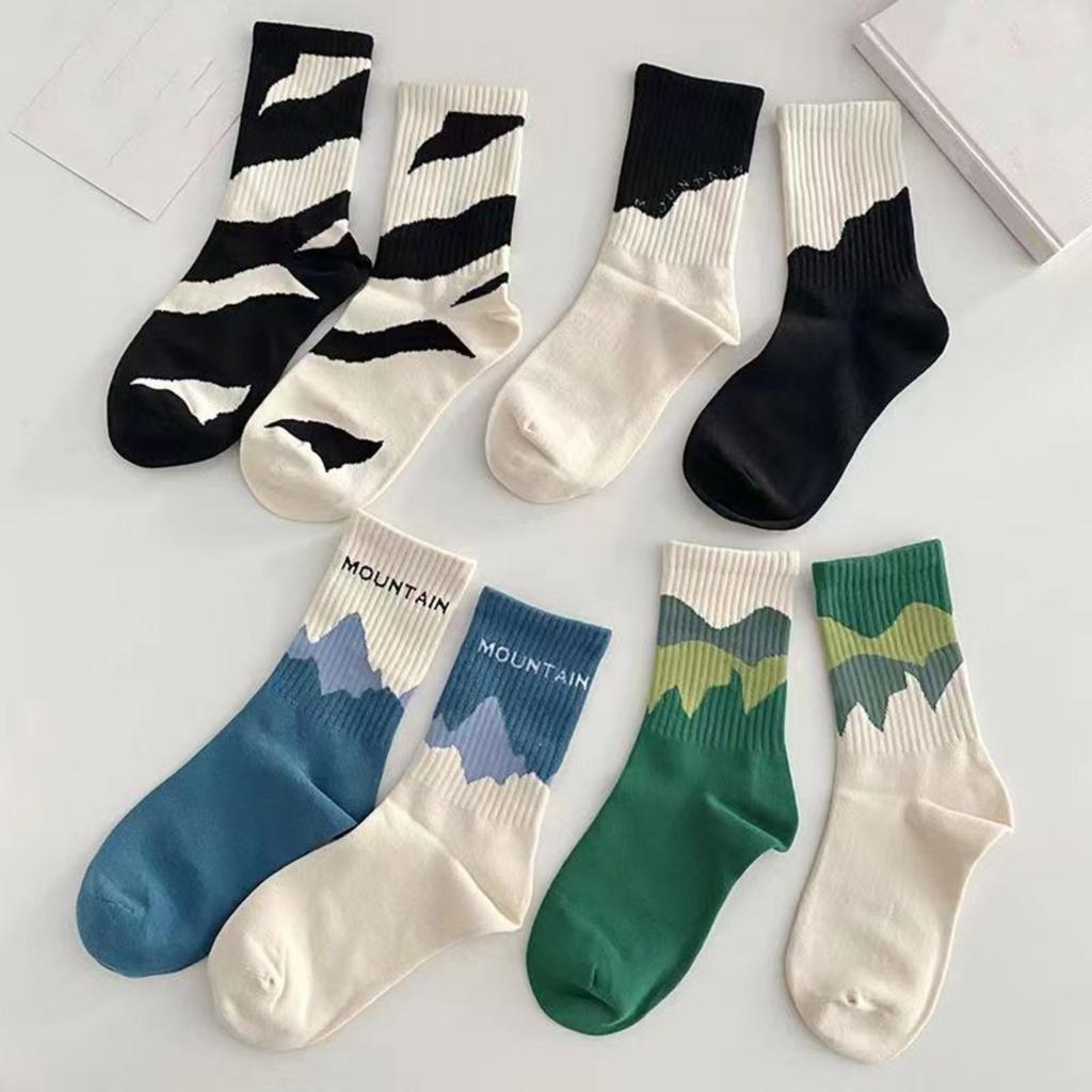 Asymmetric Long Socks Couple Sports Socks