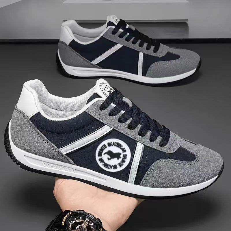 

Мужская обувь лето 2025 новая сетчатая дышащая повседневная обувь на одной педали обувь Форреста Гампа универсальная мужская спортивная обувь для скейтборда 39