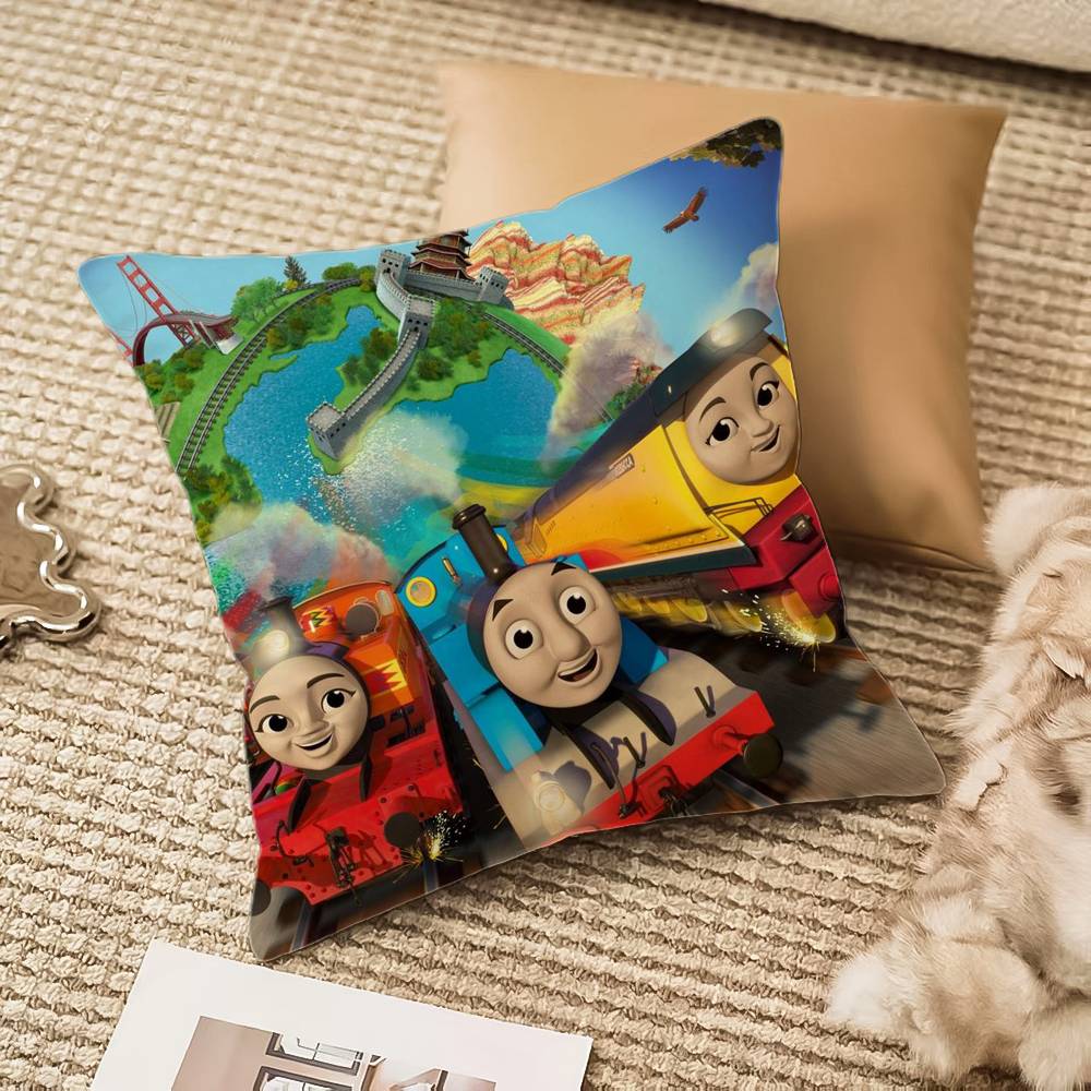 

T-Thomas The Train Pillow Case Anti-dustmite Invisible zipper Sofa Bed 20x20Inch