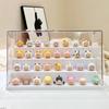 Clear Acrylic Display Case Dustproof Storage Organizer Box for Collectibles Figures Miniatures and Toy with Transparent Showcase