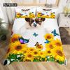 Dog Duvet Cover Set Queen Size Kids Teen Boys Bedding Set Cute Pet Puppy Comforter Cover Animal Theme Quilt Cover for Children