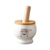 Ceramics Garlic Grinding Jar Cartoon Spices Mill Kitchen Gadgets Garlic Masher  Seasoning