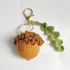 Handcrafted Crocheted Acorn Pendant Exquisite Craftsmanship and Natural Beauty Hangings Decoration for Bags Backpacks