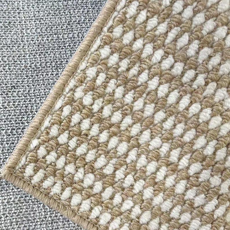 Felpudo de Sisal Resistente a Manchas y Gatos, Color Sólido, para Sala de Estar, Dormitorio y Mirador