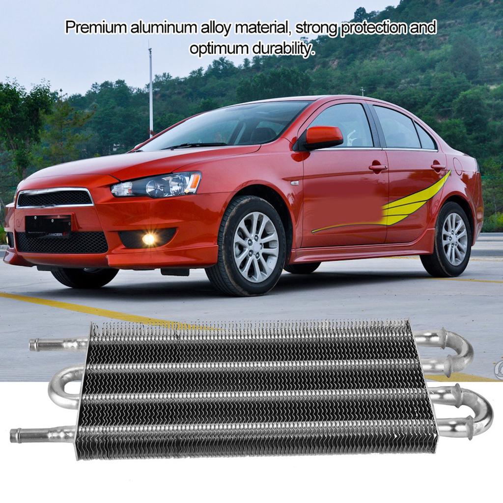 Car 4 Row Remote Transmission Oil Cooler Kit Auto Manual Radiator Converter