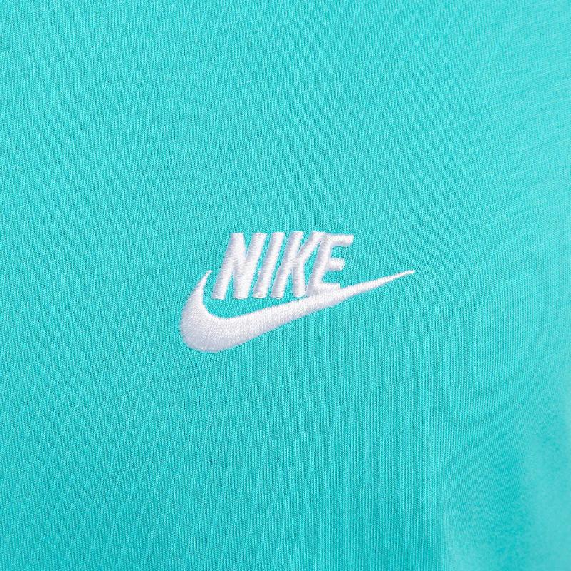 Nike Logo Printed Crew Neck Straight Cut Short Sleeve T-Shirt Men Tops Blue AR4999-345