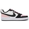 Nike Court Borough Low Top Skateboard Shoes Women's White Black Pink (Unisex) Kids' Skateboarding Shoes