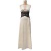 European Style 2025 Summer Women's Deep V Lace-Up Backless See-Through Slim Fit Dress