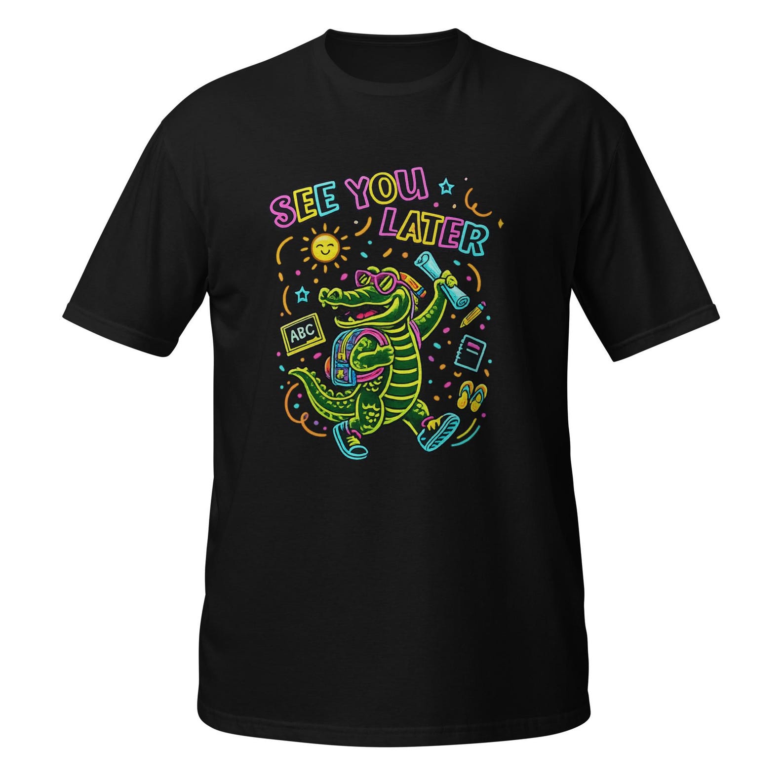 Last Day of School See You Later Kids Teacher Alligator T-Shirt 4XL