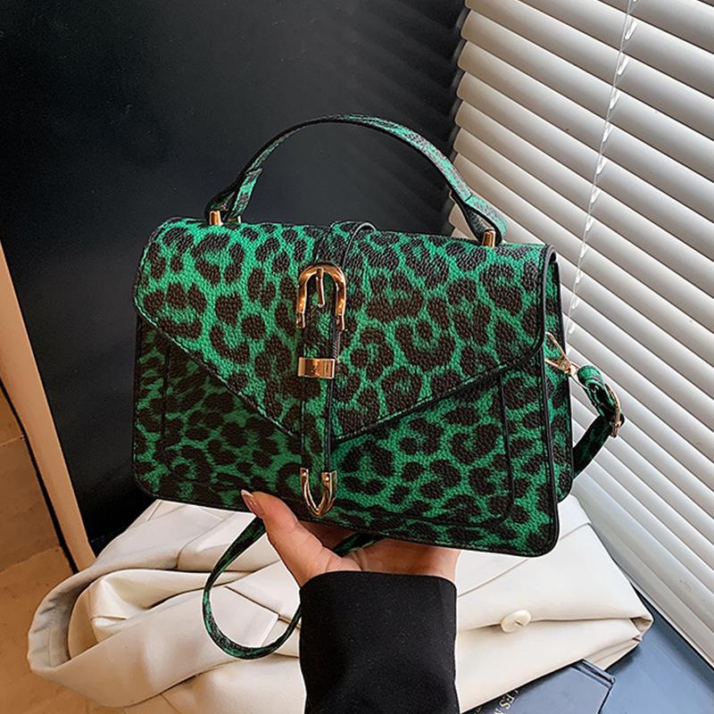 Leopard print summer new personalized fashion foreign versatile messenger bag women's work casual simple shoulder bag